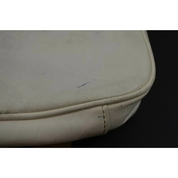 Rebecca Minkoff White Leather Crossbody Small Mini Purse Handbag Metal Hardware - Picture 8 of 12